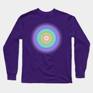 Rainbow Diamond Light - 2 - On the Back of Long Sleeve T-Shirt